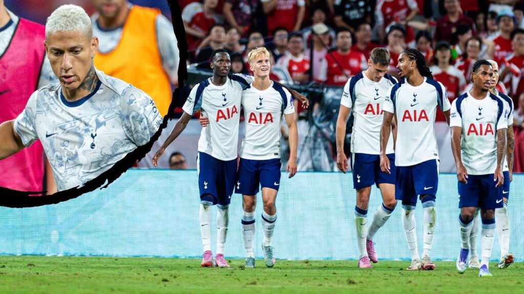 richarlison-perde-gol-bizarro,-mas-tottenham-vence-arsenal-com-golaco-do-meio-de-campo