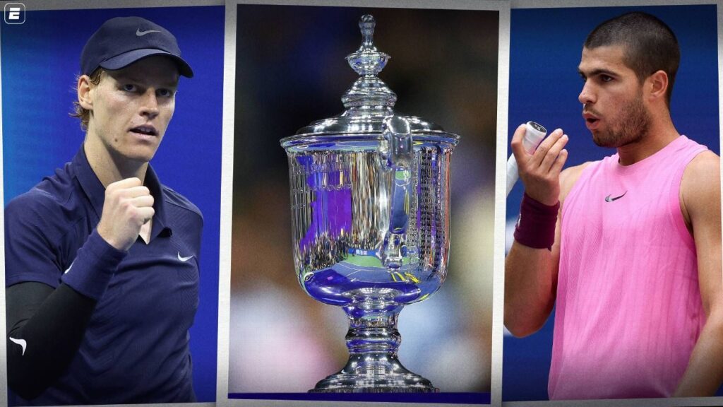 finalistas-do-us-open,-sinner-e-alcaraz-repetem-o-que-tenis-so-viu-com-federer,-nadal-e-djokovic