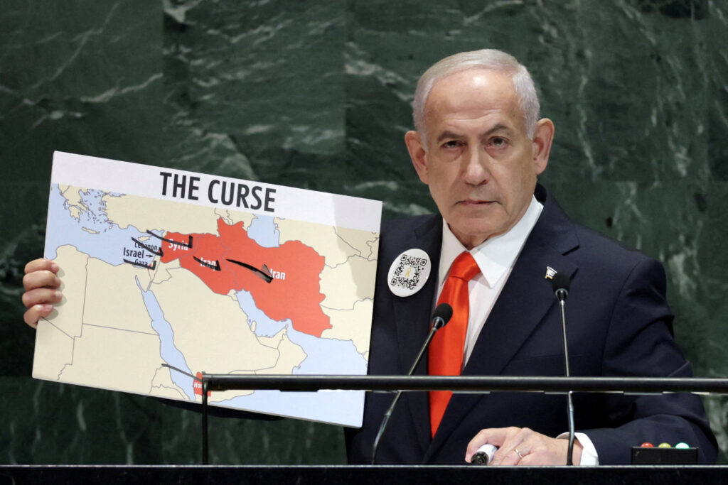 na-onu,-netanyahu-nega-genocidio-em-gaza-e-compara-palestina-a-al-qaeda